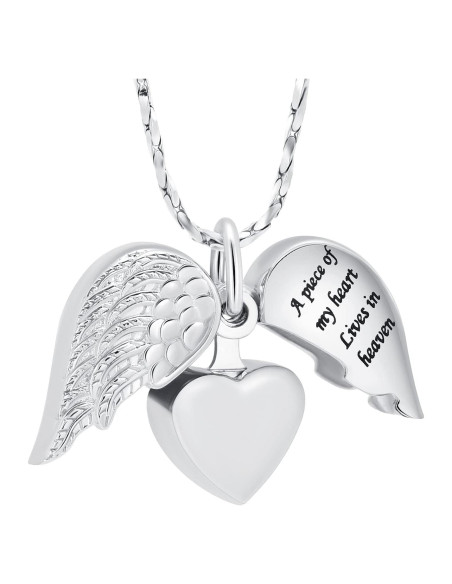Collar de Urna de Cremación Imrsanl con Colgante Corazón