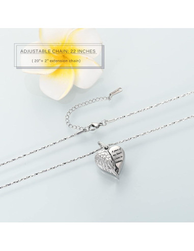 Collar de Urna de Cremación Imrsanl con Colgante Corazón