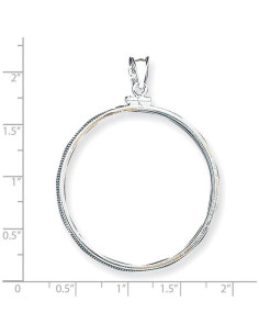 Colgante de Moneda de Plata Esterlina FJC Finejewelers 39mm 2