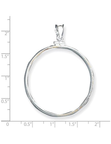 Colgante de Moneda de Plata Esterlina FJC Finejewelers 39mm