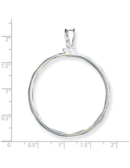 Colgante de Moneda de Plata Esterlina FJC Finejewelers 39mm