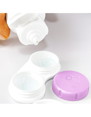 80 Estuches para Lentes de Contacto FVXEWRCS a Prueba de Fugas