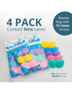Estuche para Lentes de Contacto Clean Lens - Paquete de 12 Coloridos 2