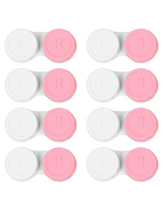Estuches para Lentes de Contacto Dhoptical Rosa - Paquete de 8