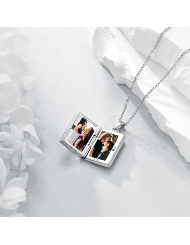 Collar Locket de Plata Esterlina con Foto - NIFUNAO
