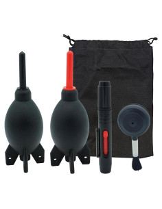 Kit de Limpieza de Lentes LJZP - 5 Piezas con Soplador y Bolsa