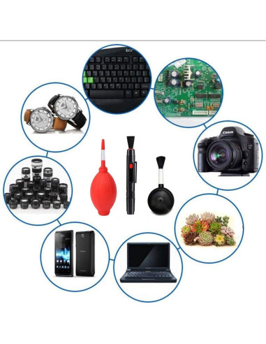 Kit de Limpieza de Cámara Dearjana con Soplador y Cepillo