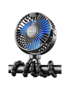 Ventilador Portátil SWEETFULL S3 Recargable 4000mAh Negro