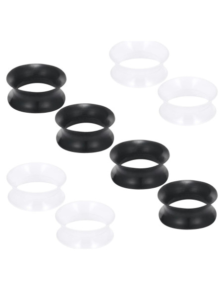 Túneles de Silicona Negra y Transparente Pexveiuu 28mm