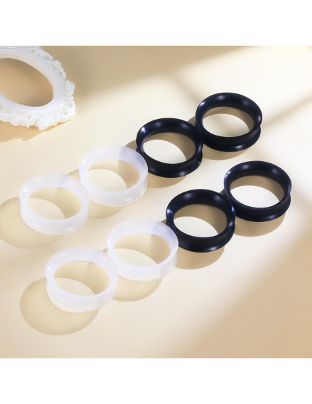 Túneles de Silicona Negra y Transparente Pexveiuu 28mm