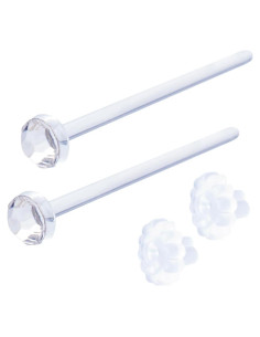 Pendientes de Stud de Vidrio Templado Piena 16G 10mm Hipoalergénicos