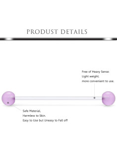 Reteadores de Piercing Corporal Hoeudjo 24Pcs Acrílico Flexible 2