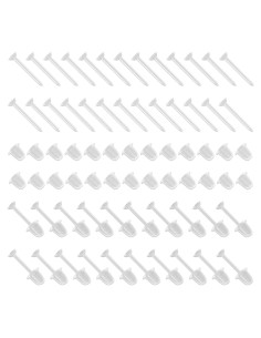 200 Pares de Pendientes Transparentes Mikovivi 1.19x0.30cm