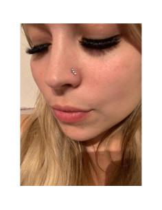 Aros Nasales 20g Longita Acero Inoxidable Plata Hipoalergénico 2