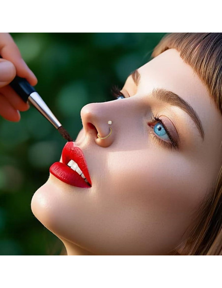 Anillos de Nariz Acero Inoxidable 20G 6-10mm Dorado - 3 Piezas