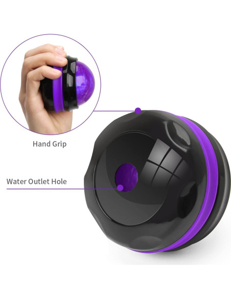 Bola de Masaje Coolrunner Púrpura 7.1cm - Relajación y Alivio