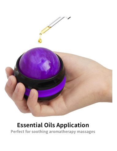 Bola de Masaje Coolrunner Púrpura 7.1cm - Relajación y Alivio