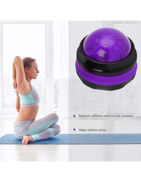 Bola de Masaje Coolrunner Púrpura 7.1cm - Relajación y Alivio