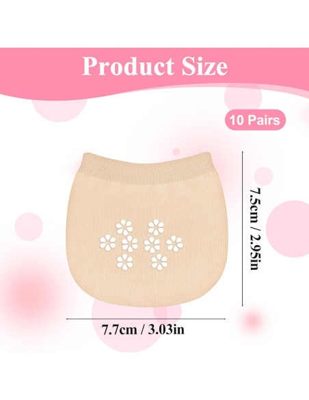 10 Pares Calcetines Invisibles Antideslizantes InnoHHustle