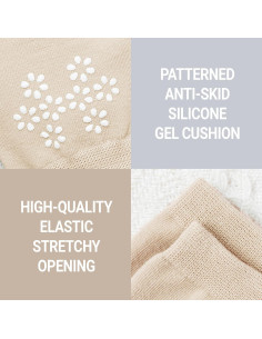 8 Pares Medias Invisibles Antideslizantes Jinny's Shoppe Mujeres 2