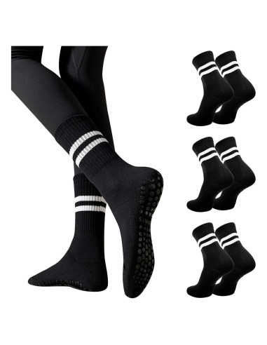 3 Pares de Calcetines Antideslizantes para Yoga Pddstance