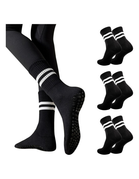 3 Pares de Calcetines Antideslizantes para Yoga Pddstance