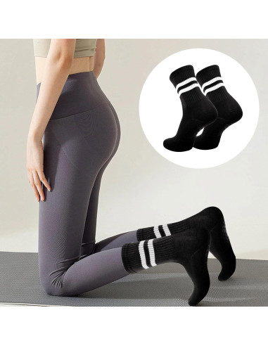 3 Pares de Calcetines Antideslizantes para Yoga Pddstance
