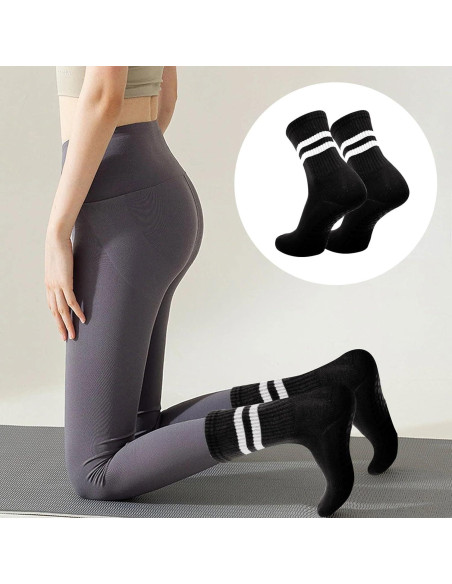 3 Pares de Calcetines Antideslizantes para Yoga Pddstance