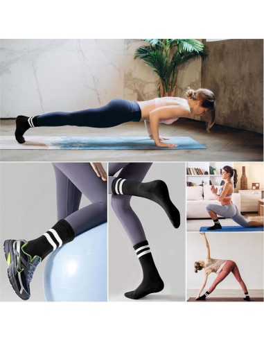 3 Pares de Calcetines Antideslizantes para Yoga Pddstance