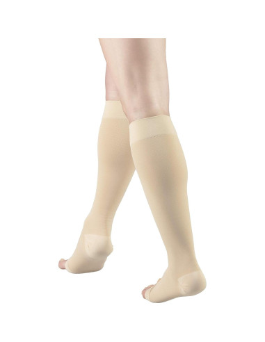 Medias de Compresión Microfibra Truform 20-30 mmHg Beige Grande