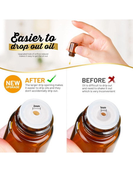 Botellas de Vidrio Ámbar 2ml Teenitor - Paquete de 100 Unidades