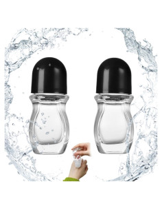 Botellas rollerball de vidrio Rercarre 2x30ML a prueba de fugas