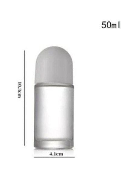 Set de 2 Botellas de Vidrio Roll-On Kryoflare 50ML Blancas Set de 2 Botellas de Vidrio Roll-On Kryoflare 50ML Blancas