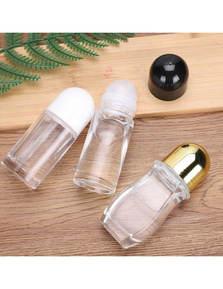 Set de 2 Botellas de Vidrio Roll-On Kryoflare 50ML Blancas Set de 2 Botellas de Vidrio Roll-On Kryoflare 50ML Blancas