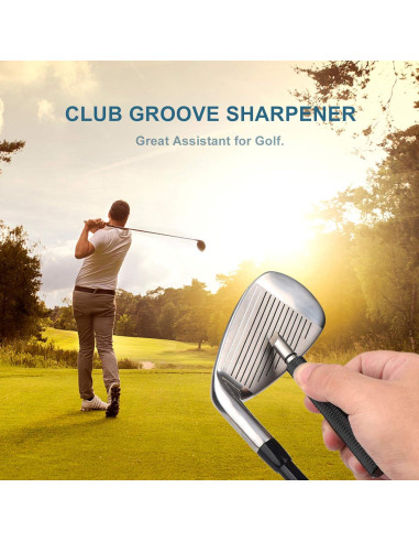 Afilador de ranuras de golf Bulex, compacto y duradero
