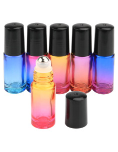Botellas de vidrio Wresty 5ml con rodillo degradado - 6 unidades