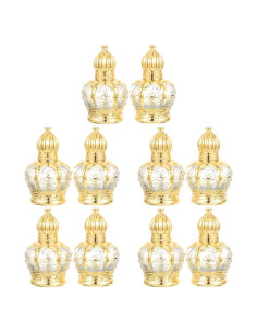 Botellas de Perfume Vintage Housoutil 10ml Vidrio Dorado