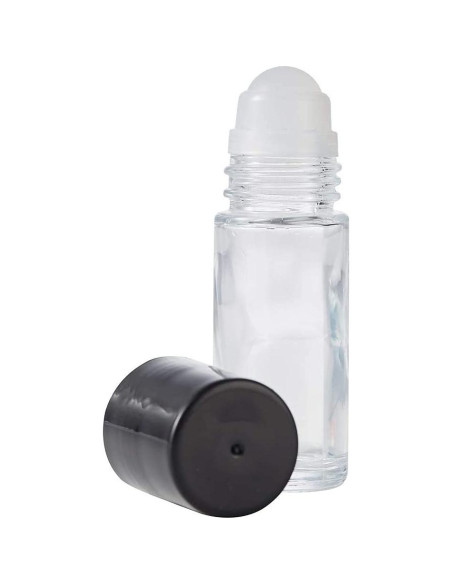 4 Botellas de Rodillo de Vidrio 50ml Lokusel para Aceites