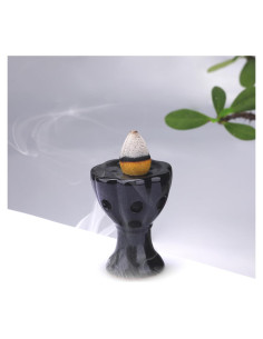 Quemador de Incienso Cerámico Mini WEWAYSMILE Taza 9.66x8.38cm