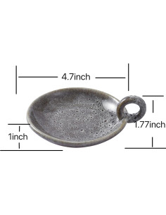 Soporte de Vela de Cerámica Vintage VIRFONOR Verde 12cm 2