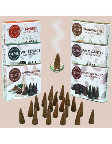 Conos de Incienso Trumiri Woody - 60 Conos Aromatizados
