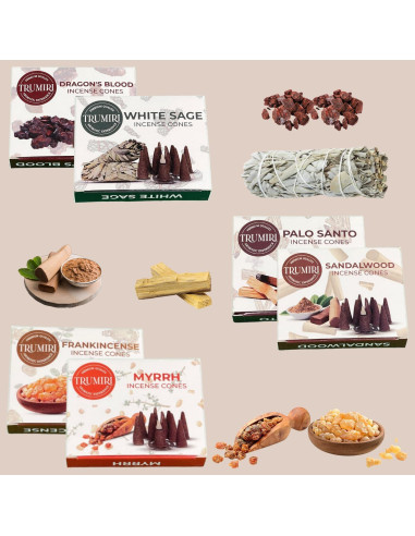 Conos de Incienso Trumiri Woody - 60 Conos Aromatizados