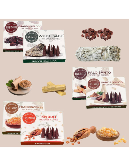 Conos de Incienso Trumiri Woody - 60 Conos Aromatizados
