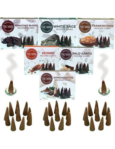 Conos de Incienso Trumiri Woody - 60 Conos Aromatizados
