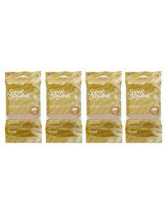 Ambientador de Aire Dorado Orgánico 4 Piezas Genérico