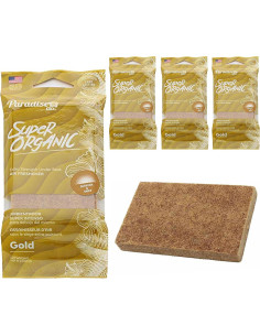 Ambientador de Aire Dorado Orgánico 4 Piezas Genérico 2