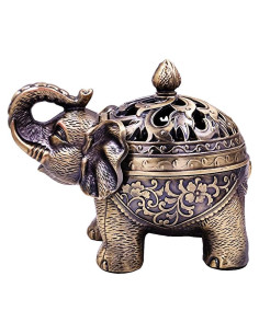 Soporte de Incienso Elefante Hourwof Bronce 16x10x13cm