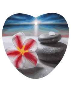 Ambientador Colgante para Auto Flor Tropical y Piedra Zen