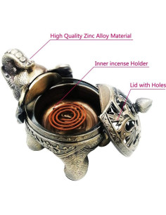 Soporte de Incienso Elefante Hourwof Bronce 16x10x13cm 2