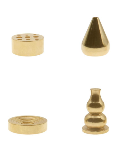 4 Soportes de Incienso de Latón HAJXZH - Dorado